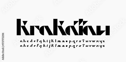 Modern Geometric Font. Luxury lettering, suit for poster design, typography, and all graphic design needs. Come in editable vector. Music festival, beauty and fashion font
