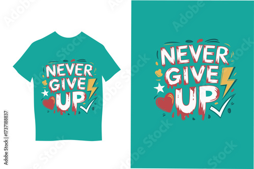 never give up template here
