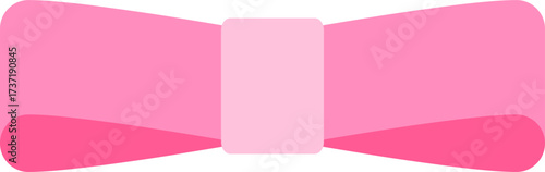 Colorful flat ribbon bow