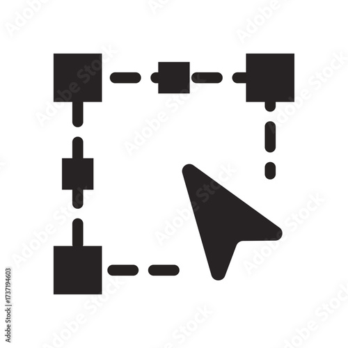 Selection Box With Cursor Line Icon of Wireframing Tools Icon Set