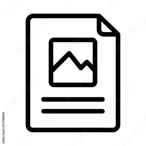 Illustrated Document Line Icon of Storytelling (Design) Icon Set