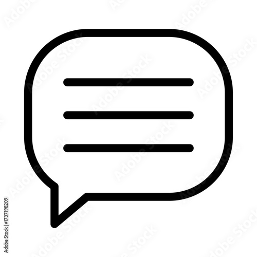 Dialogue Bubble Line Icon of Storytelling (Design) Icon Set