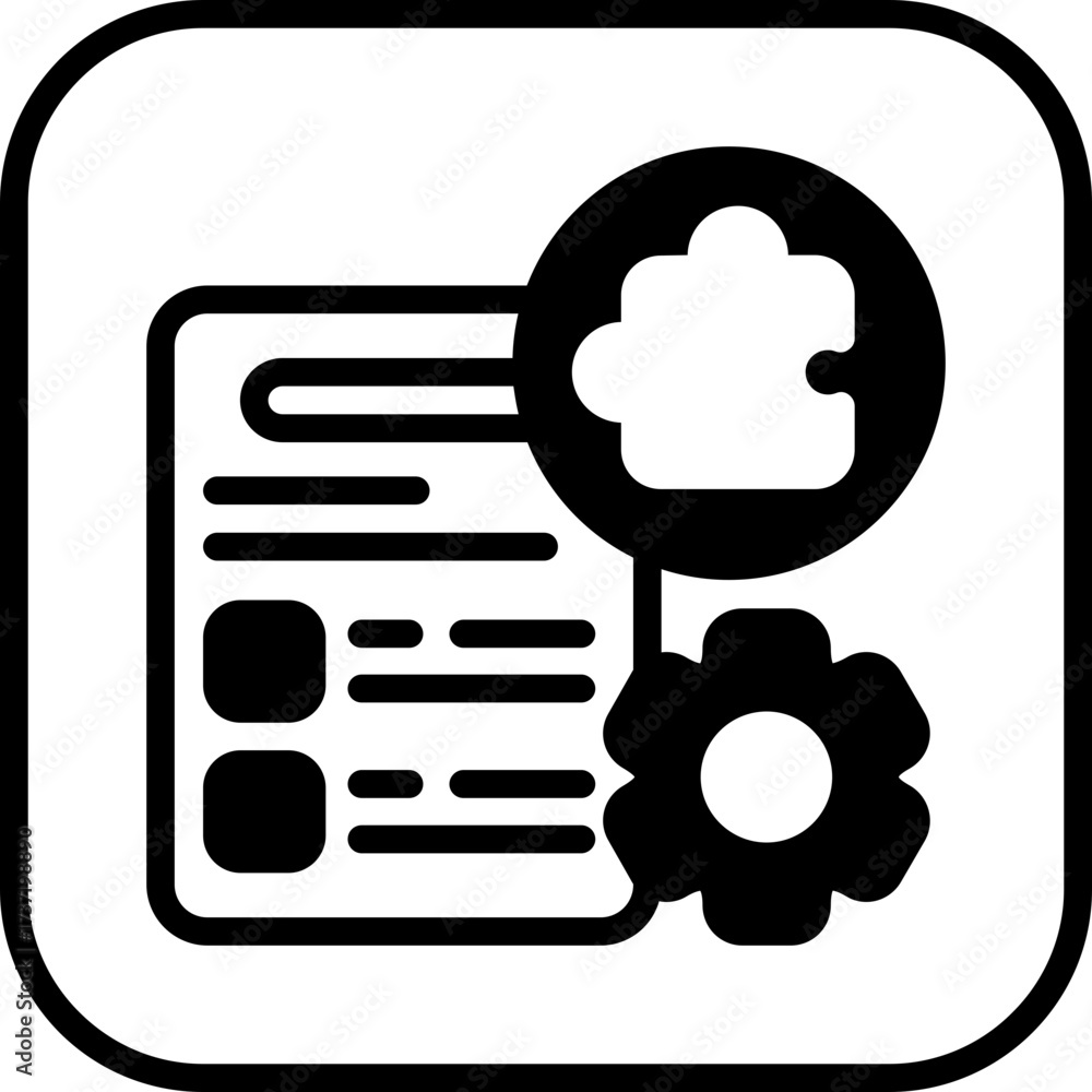 Fototapeta premium Strategic Planning Vector Icon