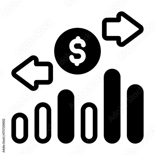 Stock Split Vector Icon