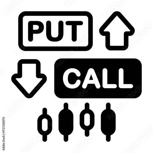 Options Trading Vector Icon