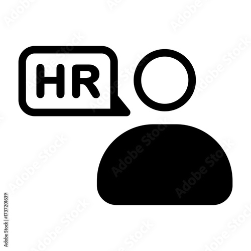HR Manager Colorful Vector Icon