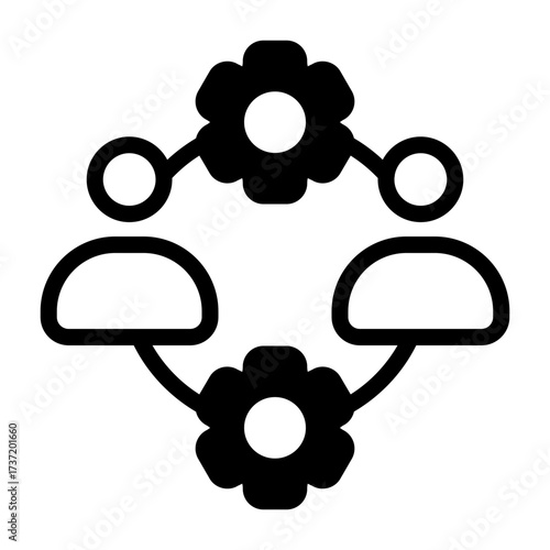 Teamwork Colorful Vector Icon