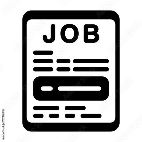 Job Description Colorful Vector Icon