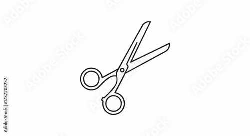 scissors on a white background