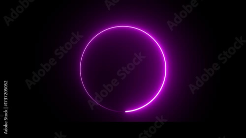 animated loading icon with various bright neon colors