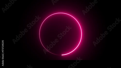 animated loading icon with various bright neon colors