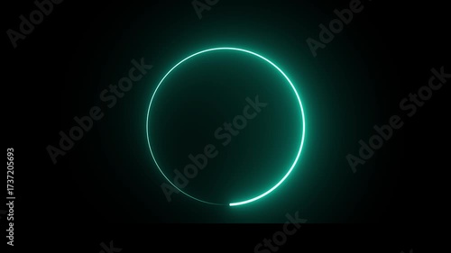 animated loading icon with various bright neon colors