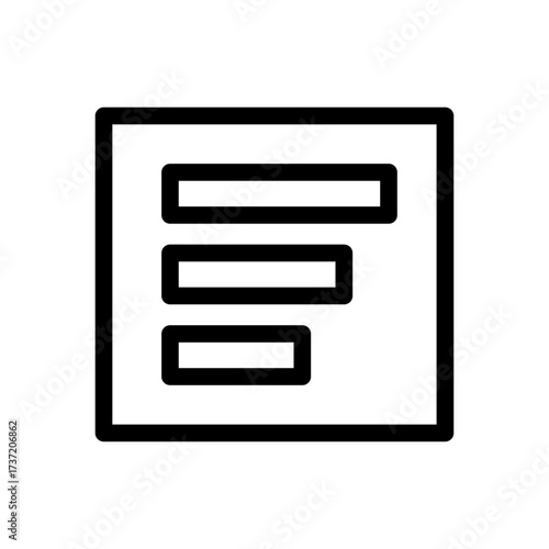 Align box Line Icon of Alignment Icon Set