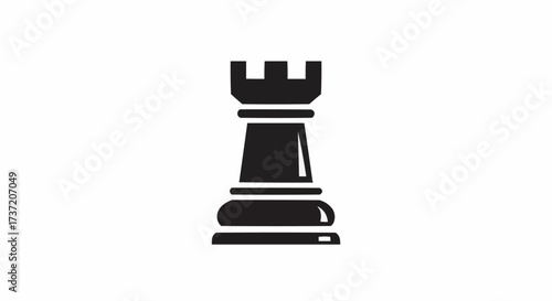 chess pieces on white background