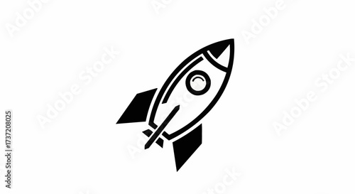 space rocket vector illustration