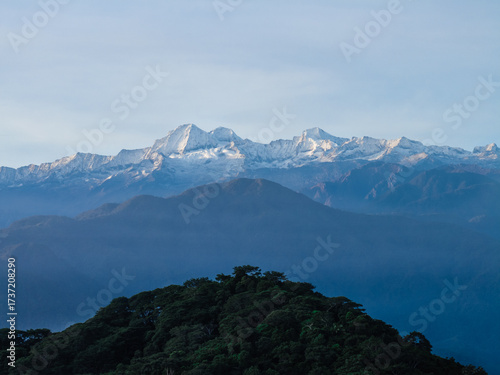 Misty blue morning in the Sierra Nevada de Santa Marta