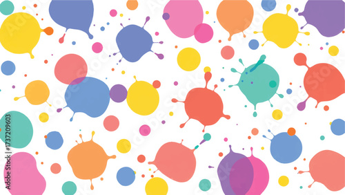 Colorful paint splash on white background. Abstract background with colorful splatter for creative projects. 