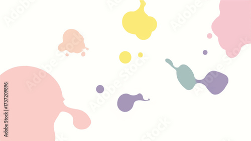 Colorful paint splash on white background. Abstract background with colorful splatter for creative projects. 