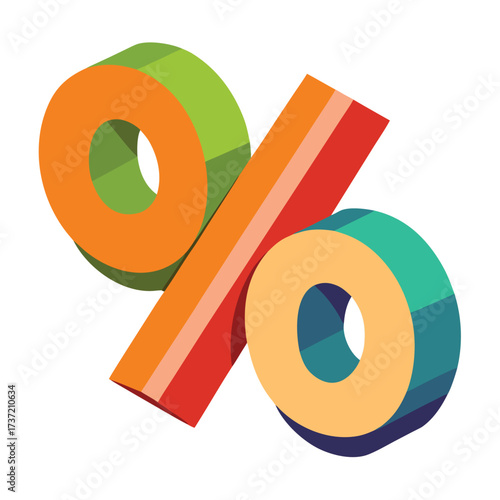 Percentage Discount Tag with Percent Sign – Special Sale Promotion Vector Banner Design