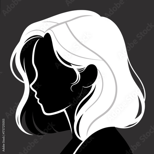 Silhouette Serenity: Curly Hair in Soft Light