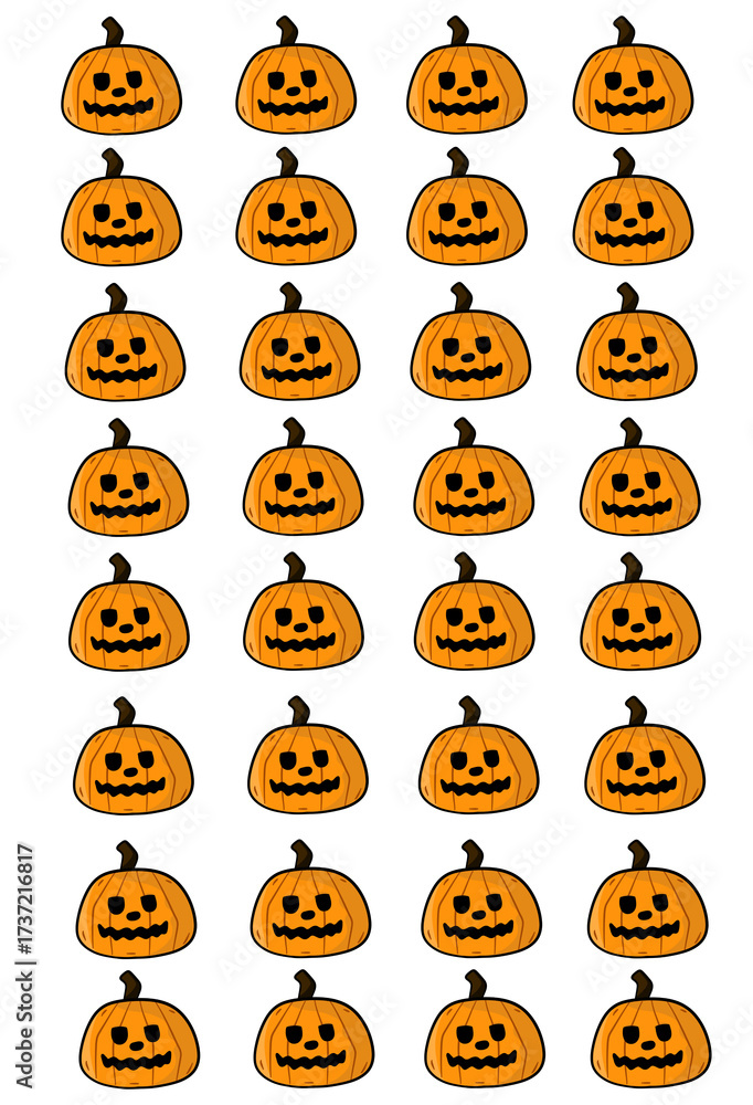 Fototapeta premium pumpkin wallpaper with orange colour in halloween night party