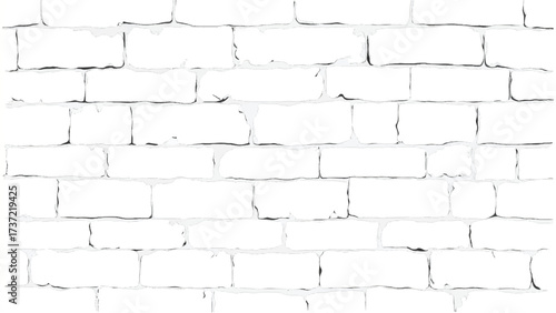White brick wall background. Seamless brick wall pattern. Brick wall texture.
