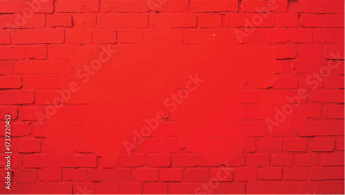 Red brick wall background. Red brick wall pattern. Seamless brick wall.