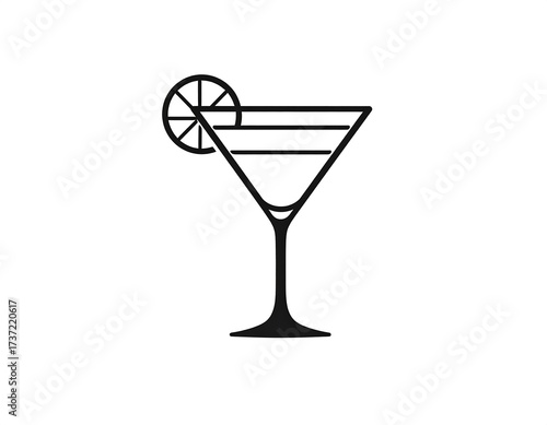 Elegant Martini Cocktail Image.