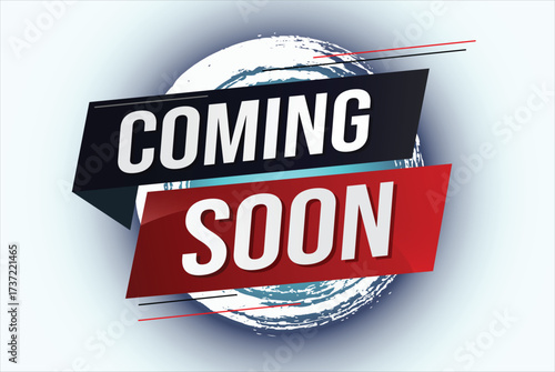 coming soon word concept vector illustration with lines 3d style for social media landing page, template, ui, web, mobile app, poster, banner, flyer, background, gift card, coupon, label, wallpaper 
