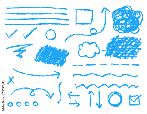 手書きのいろいろライン・装飾セット