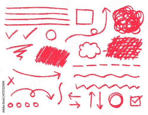 手書きのいろいろライン・装飾セット