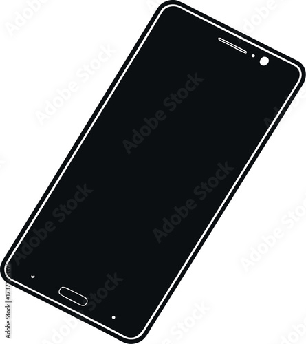 vector illustration of a mobile phone