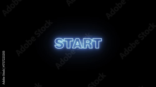 animated text for purposes in everyday life, bright neon in various colors