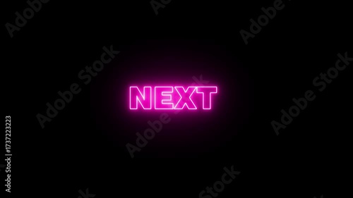 animated text for purposes in everyday life, bright neon in various colors