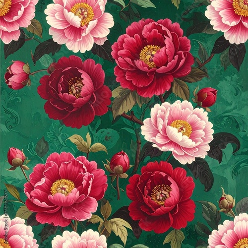 Ultimate Chinoiserie Floral Seamless Pattern Collection – Elegant Backgrounds for Design, Packaging, Textiles & Home Decor.