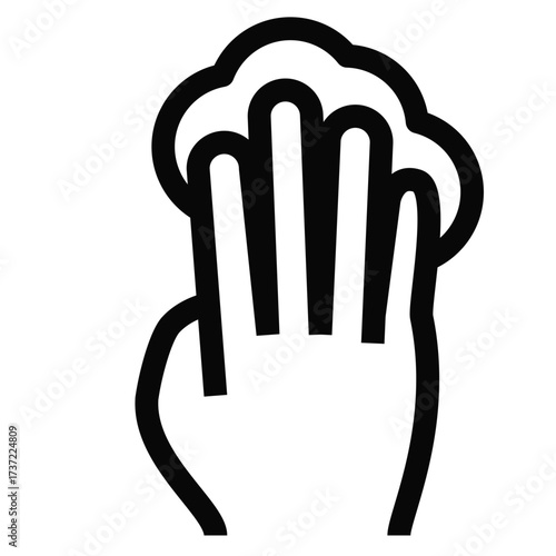 Hand Touching Cloud