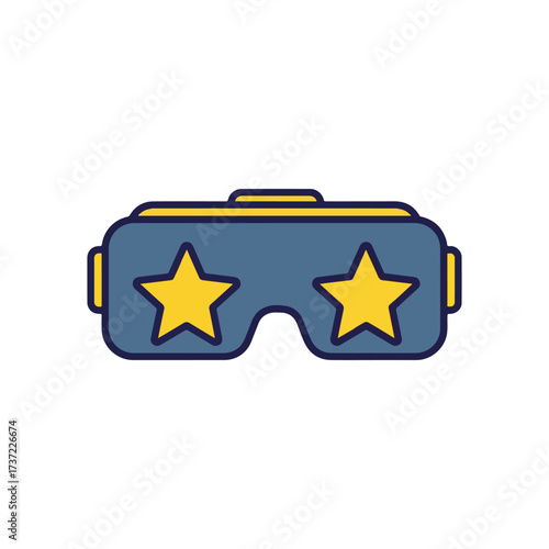 VR Glasses Icon – Virtual Reality Vector