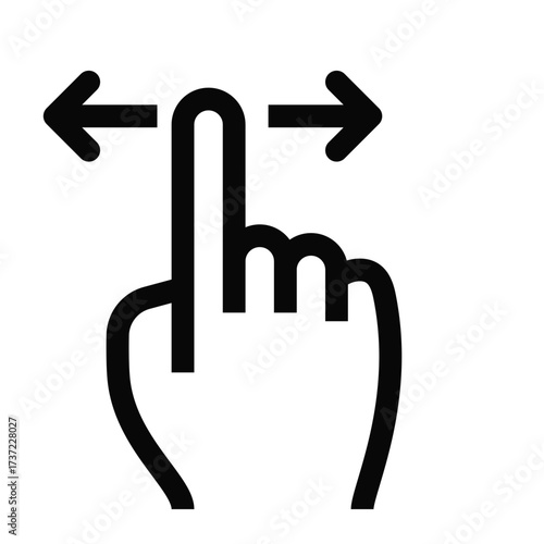 Gesture Icon Swipe Left Right
