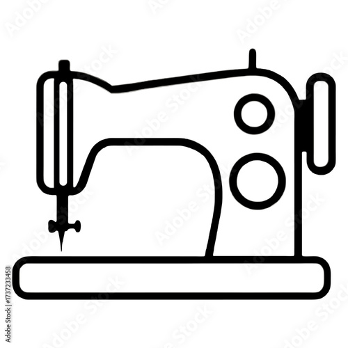 Vector Illustration of Sewing Machine Icon (MesinJahit)
