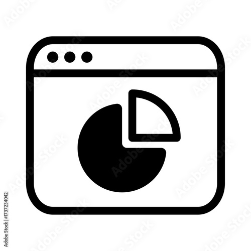Data Breakdown Line Icon of Website Analytics Icon Set