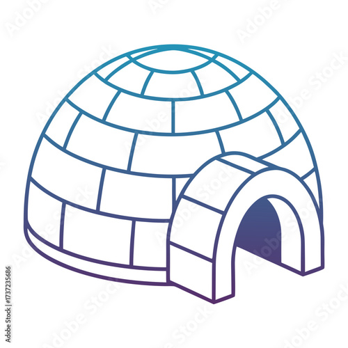 Igloo, a traditional inuit home in the arctic