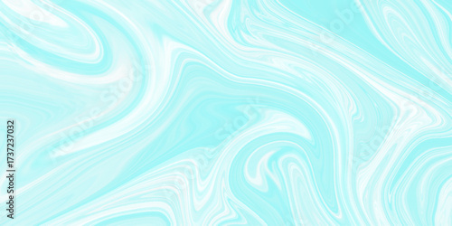 Abstract beautiful blue swirl liquid background. Abstract blue, white swirly wallpaper, wavy pattern texture, aquarelle colors mixing effect abstract backdrop. calm design Marble rock texture blue ink