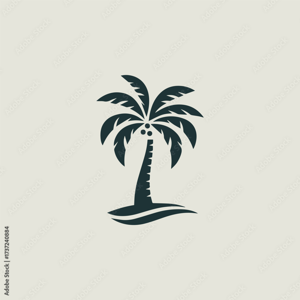Obraz premium Palm Tree Logo