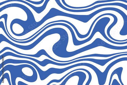 Abstract Swirl Groovy Background. Wavy Spiral Vector Background.