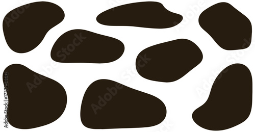 Organic abstract shapes create a dynamic modern pattern for creative design projects