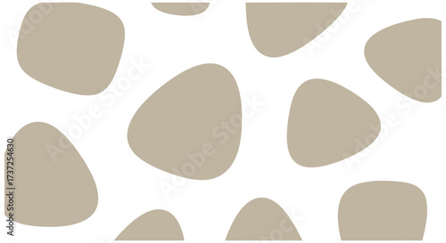 Organic shapes pattern in neutral tones creating modern abstract backdrop