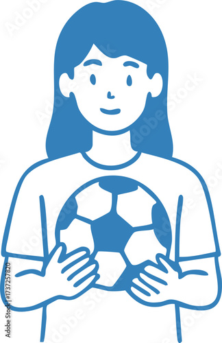 Soccer Football Character Illustration