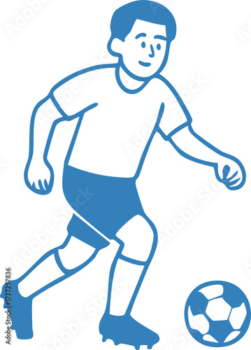 Soccer Football Character Illustration