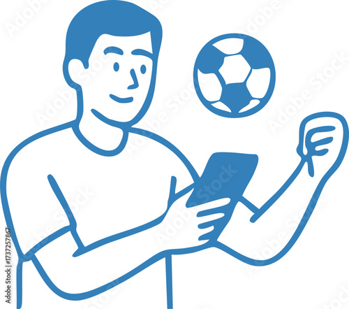 Soccer Football Character Illustration