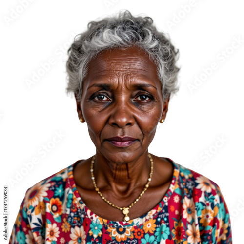 Empowering portrait of an elderly woman urban setting high-resolution photo natural light close-up resilience and wisdom